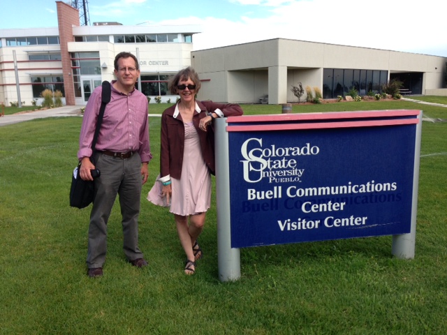  Jeff Roberts and Sandra Fish at Colorado State University in Pueblo on Aug. 7.