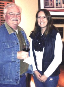 SPJ Colorado Pro Chapter treasurer Bob Burdick and USA Today NFL reporter Lindsay Jones at the Jan. 8 Fireside Chat at the Denver Press Club.